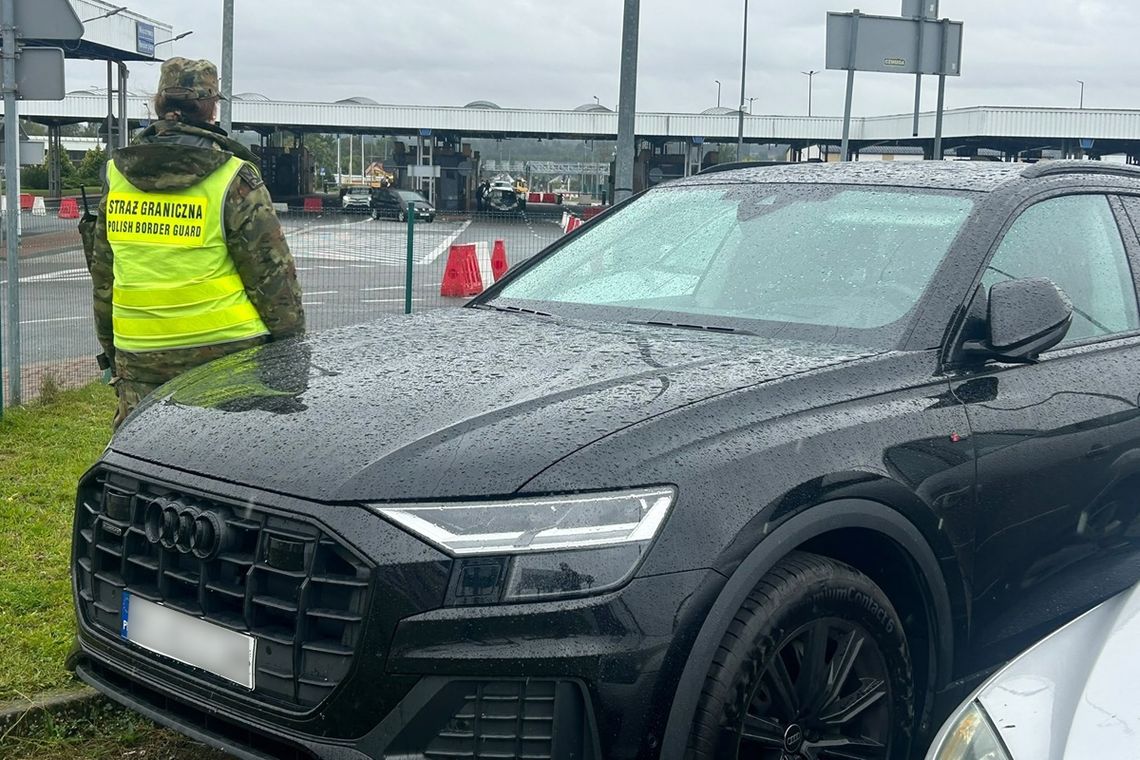 Audi Q8 warte 355 tys. zł odzyskane na granicy w Kuźnicy