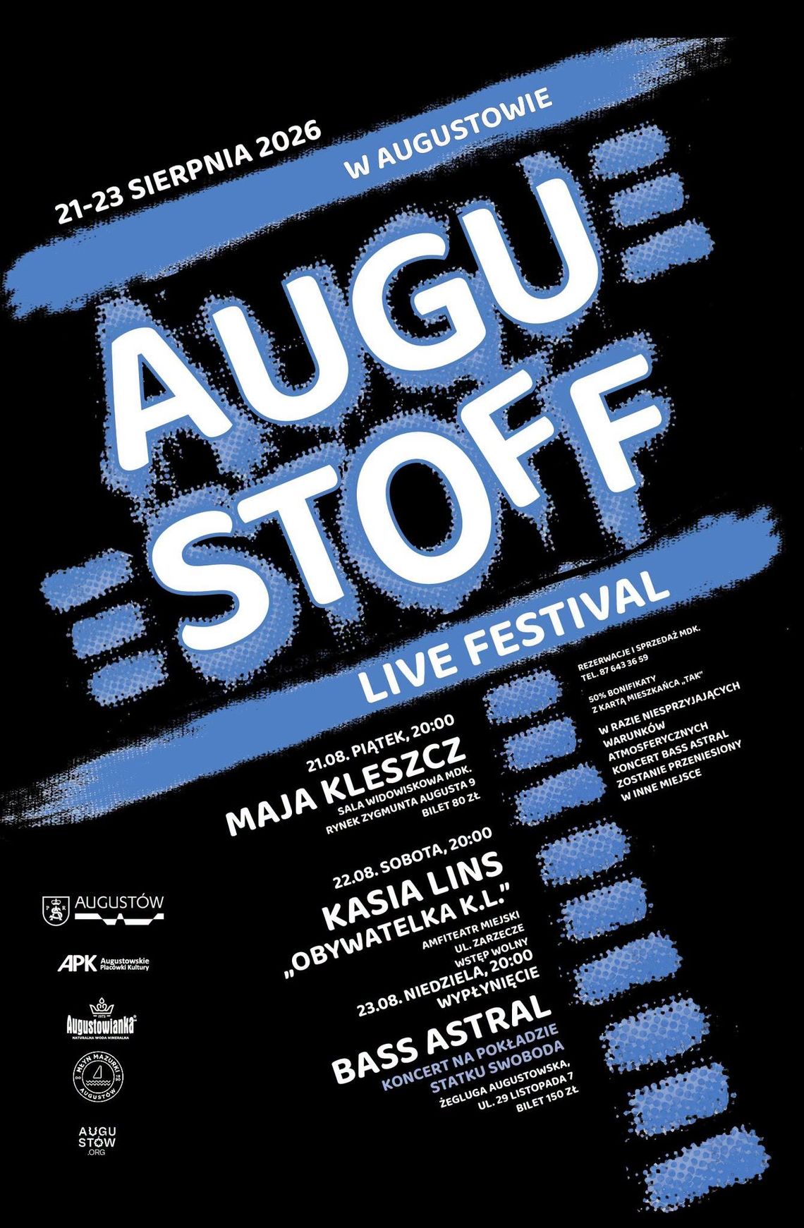 Augustów zaprasza na AUGUSTOFF Live Festival. Trzy dni koncertów i muzycznych emocji Augustów zaprasza na AUGUSTOFF Live Festival. Trzy dni koncertów i muzycznych emocji