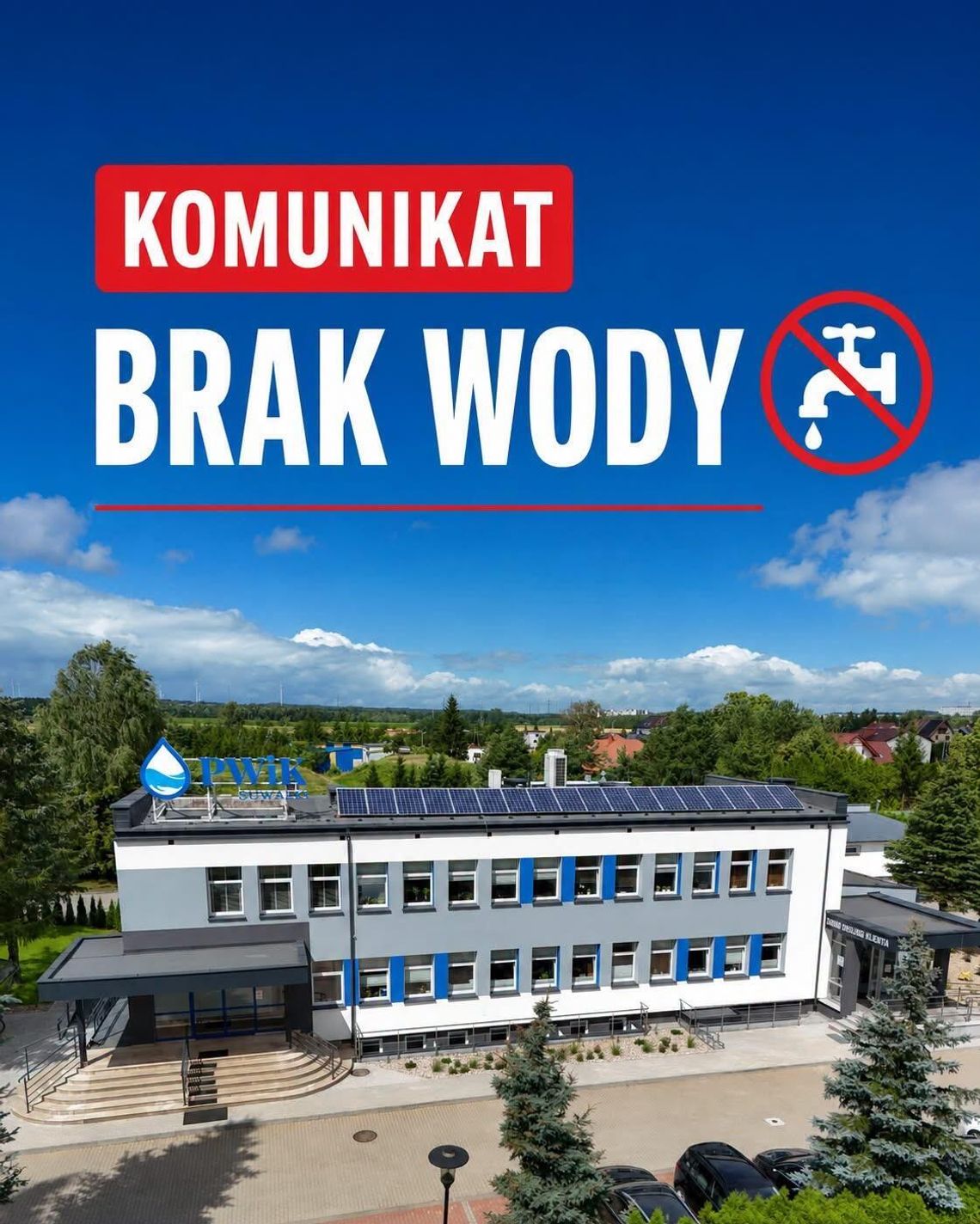 Awaria sieci wodociągowej w Suwałkach. Przerwa w dostawie wody na dwóch ulicach