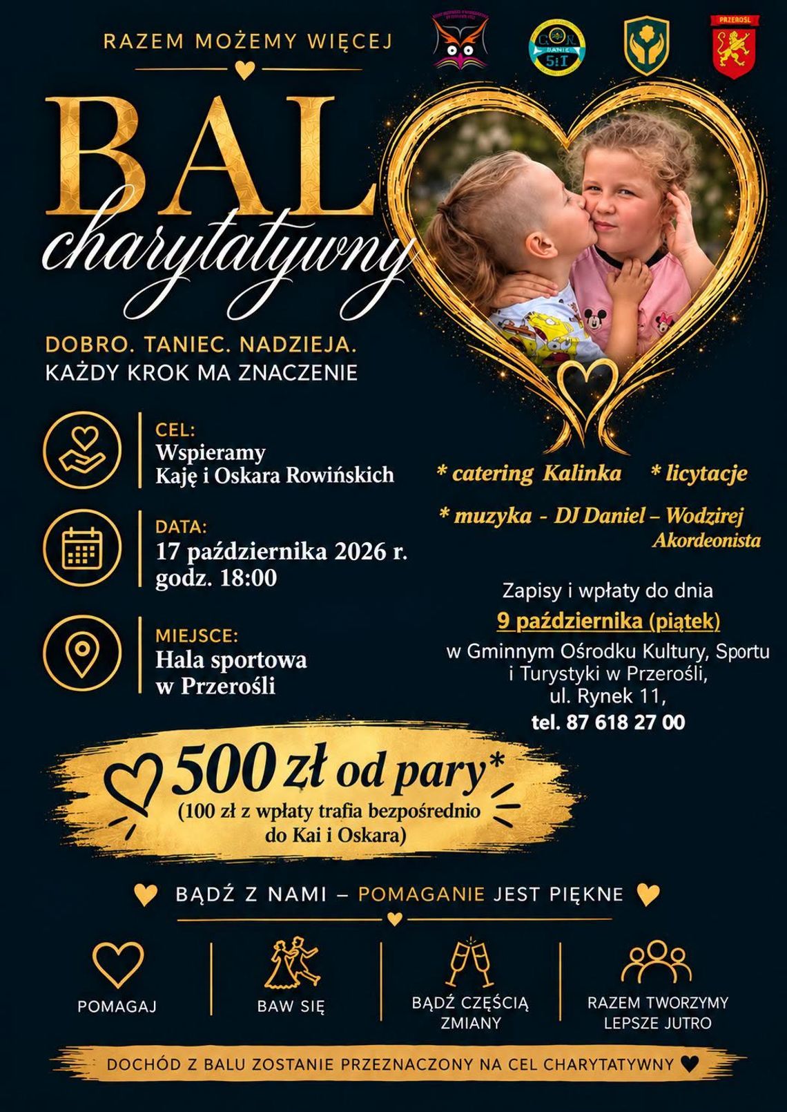 Bal charytatywny w Przerośli. Wspólna zabawa ma pomóc Kai i Oskarowi Bal charytatywny w Przerośli. Wspólna zabawa ma pomóc Kai i Oskarowi