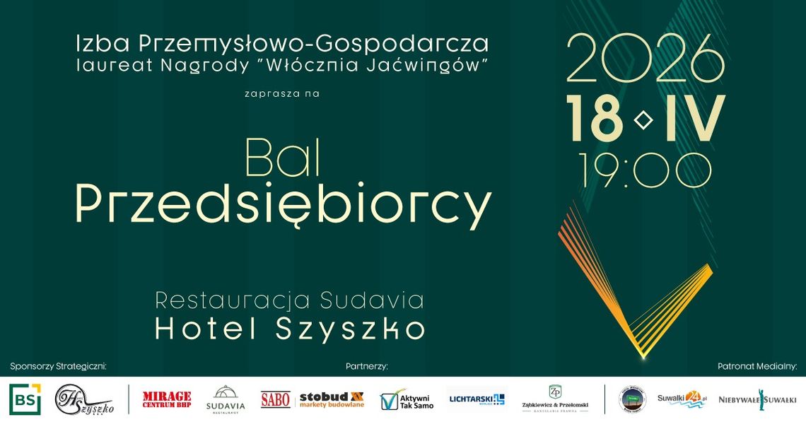Bal Przedsiębiorcy 2026 – wyjątkowy wieczór biznesu i dobroczynności Bal Przedsiębiorcy 2026 – wyjątkowy wieczór biznesu i dobroczynności