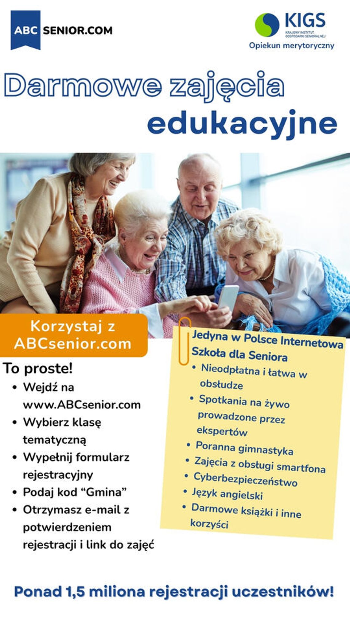 Bezpłatna internetowa szkoła dla seniorów. Nowa propozycja dla mieszkańców gminy