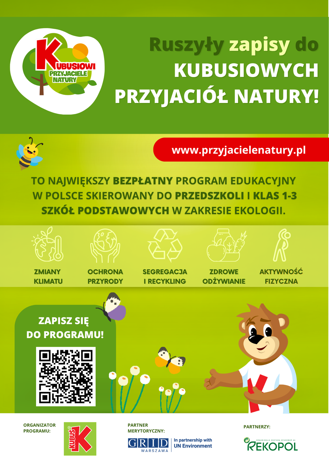 Bezpłatne lekcje o przyrodzie i klimacie. Rusza 19. edycja programu „Kubusiowi Przyjaciele Natury” Bezpłatne lekcje o przyrodzie i klimacie. Rusza 19. edycja programu „Kubusiowi Przyjaciele Natury”
