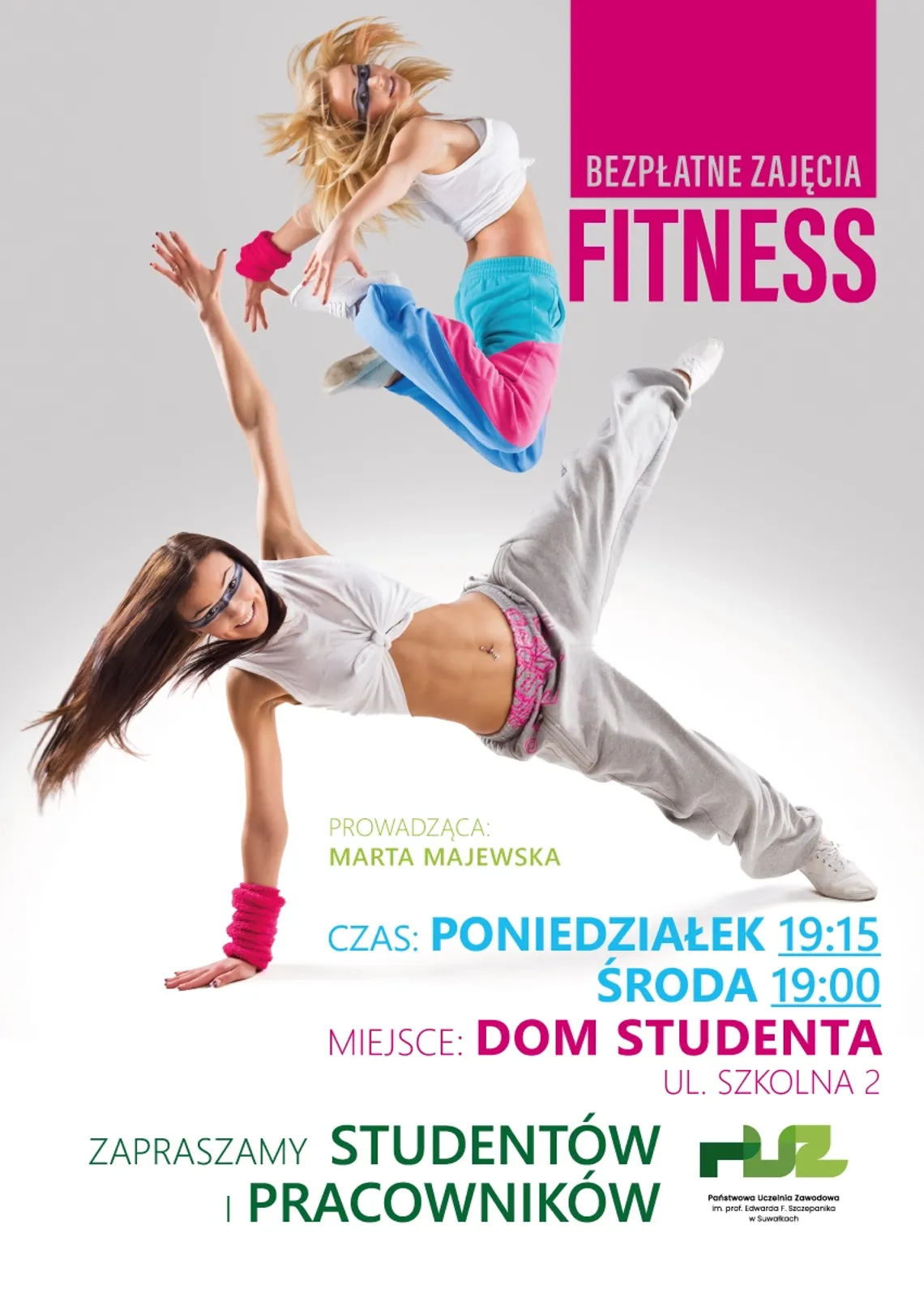 Bezpłatny fitness dla studentów i pracowników uczelni. Start już 7 września! Bezpłatny fitness dla studentów i pracowników uczelni. Start już 7 września!