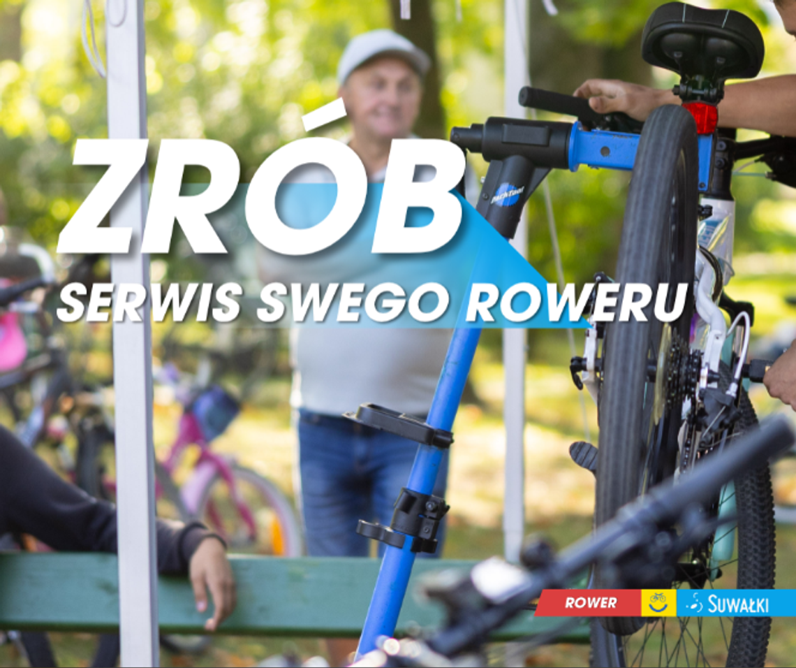 Bezpłatny serwis rowerowy w Suwałkach. Miasto zaprasza mieszkańców