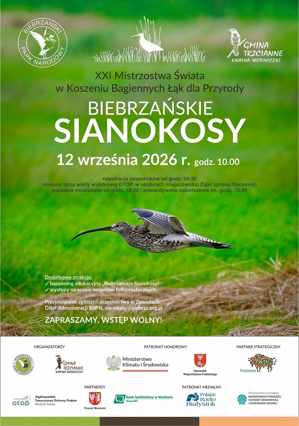 Biebrzańskie Sianokosy 2026. Przed nami XXI Mistrzostwa Świata w Koszeniu Bagiennych Łąk