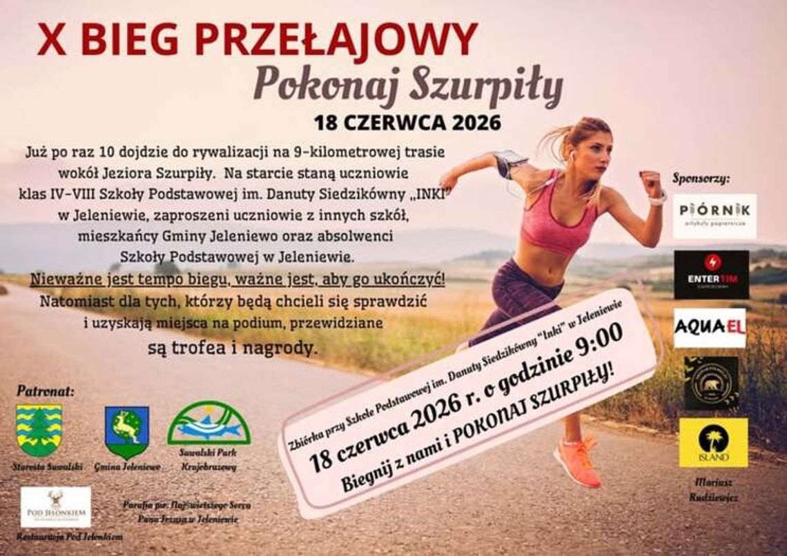 Biegowa przygoda w sercu Suwalskiego Parku Krajobrazowego. Podejmij wyzwanie wokół jeziora Szurpiły Biegowa przygoda w sercu Suwalskiego Parku Krajobrazowego. Podejmij wyzwanie wokół jeziora Szurpiły