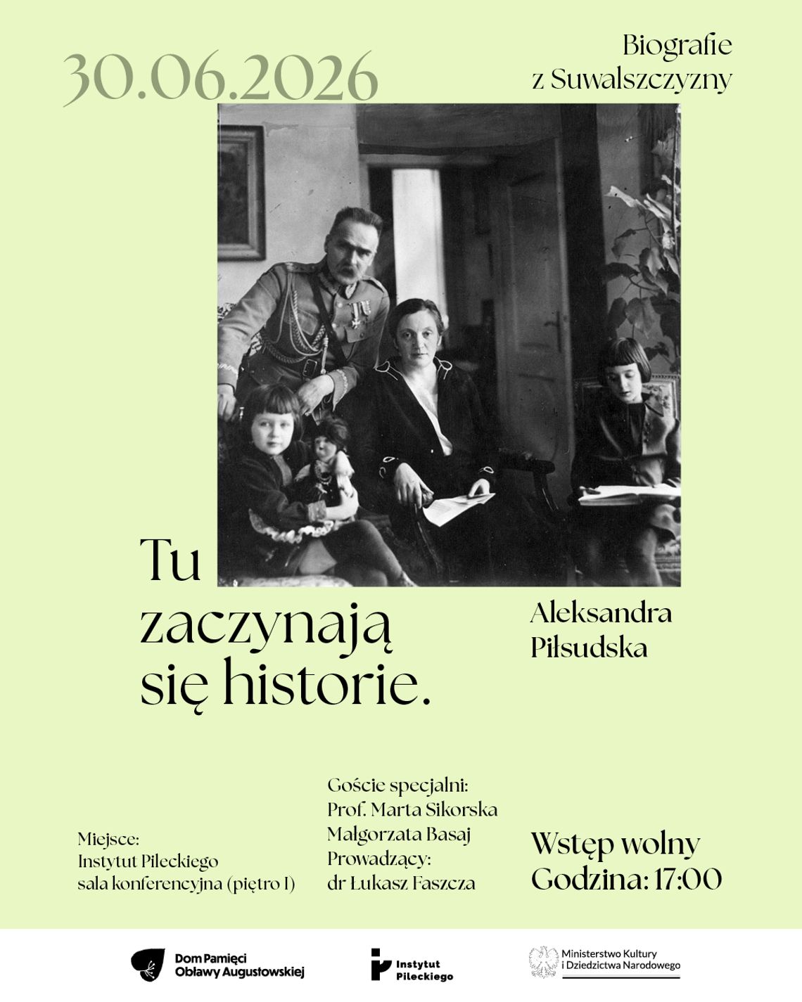 Biografie Suwalszczyzny. Tu zaczynają się historie – spotkanie poświęcone Aleksandrze Piłsudskiej