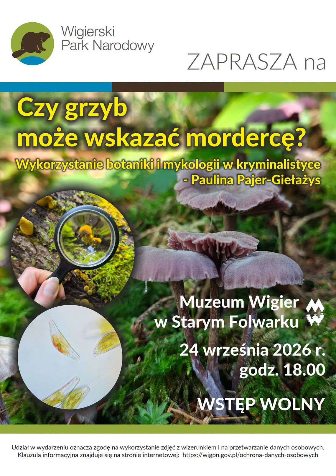 Botanika i mykologia w kryminalistyce. Prelekcja w Suwałkach już 24 września Botanika i mykologia w kryminalistyce. Prelekcja w Suwałkach już 24 września
