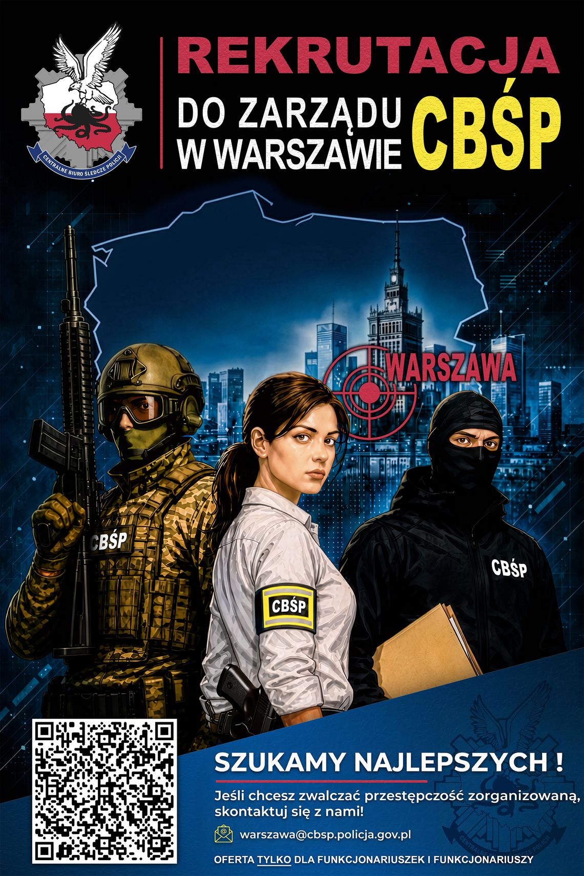 Chcesz zwalczać przestępczość zorganizowaną? CBŚP prowadzi rekrutację do służby w Warszawie