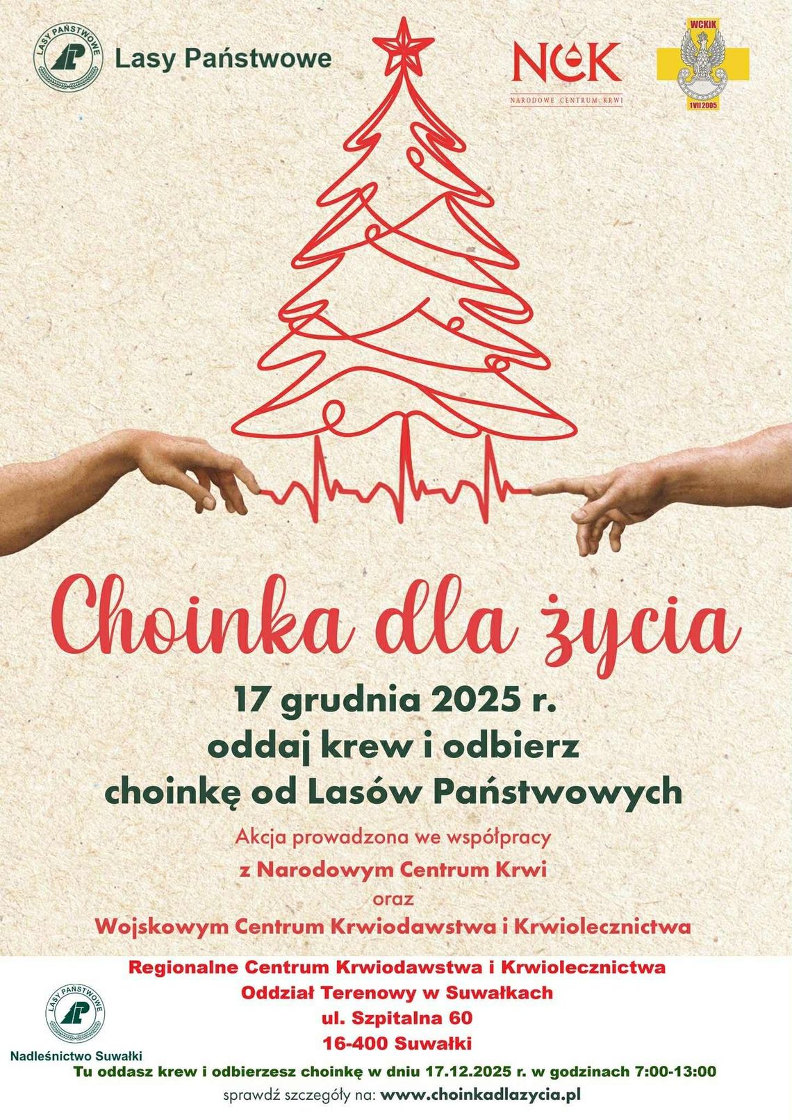 Choinka dla życia – podaruj krew, odbierz świąteczne drzewko Choinka dla życia – podaruj krew, odbierz świąteczne drzewko