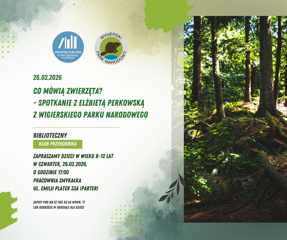 „Co mówią zwierzęta?” – spotkanie z Elżbietą Perkowską w Bibliotece Publicznej „Co mówią zwierzęta?” – spotkanie z Elżbietą Perkowską w Bibliotece Publicznej