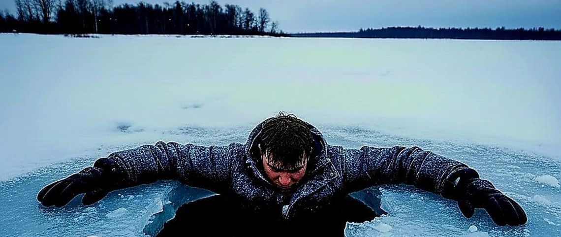 ❄️ Co zrobić, gdy załamie się pod Tobą lód? Zasady, które mogą uratować życie
