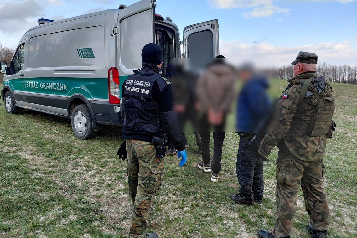 Czterech obywateli Pakistanu zatrzymanych po nielegalnym przekroczeniu granicy z Litwy do Polski