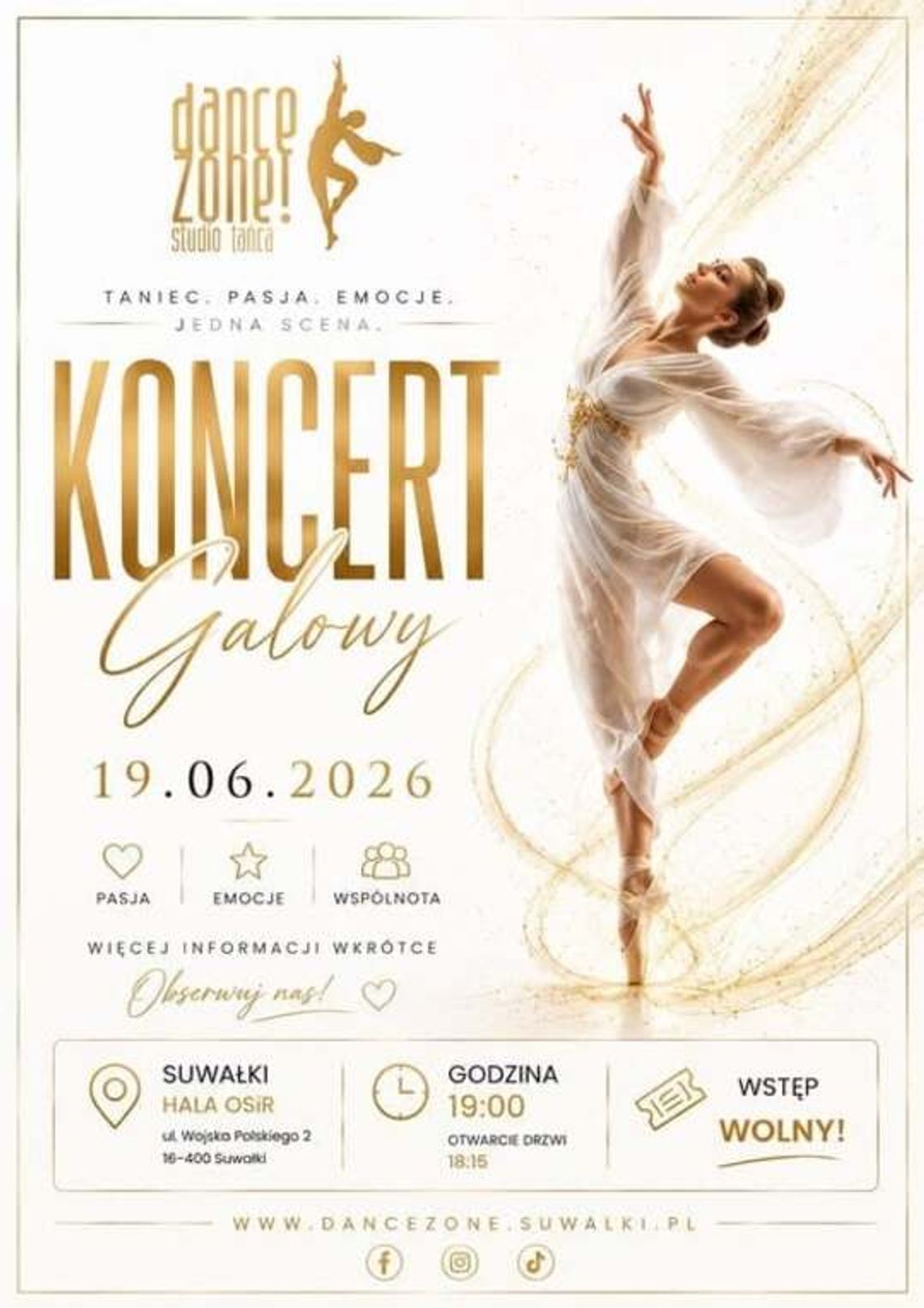 Dance Zone zaprasza na Koncert Galowy. Taniec, pasja i emocje na jednej scenie Dance Zone zaprasza na Koncert Galowy. Taniec, pasja i emocje na jednej scenie