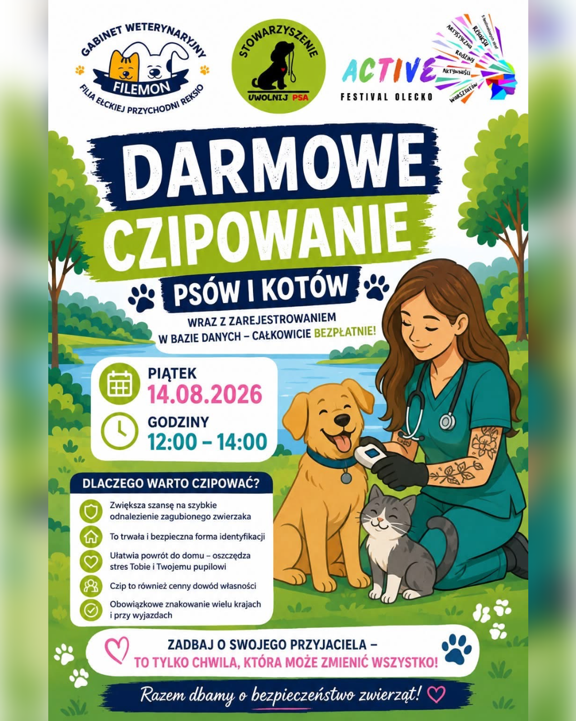 Darmowe czipowanie psów i kotów w Olecku. W kilka minut można zwiększyć szanse na powrót zaginionego pupila Darmowe czipowanie psów i kotów w Olecku. W kilka minut można zwiększyć szanse na powrót zaginionego pupila