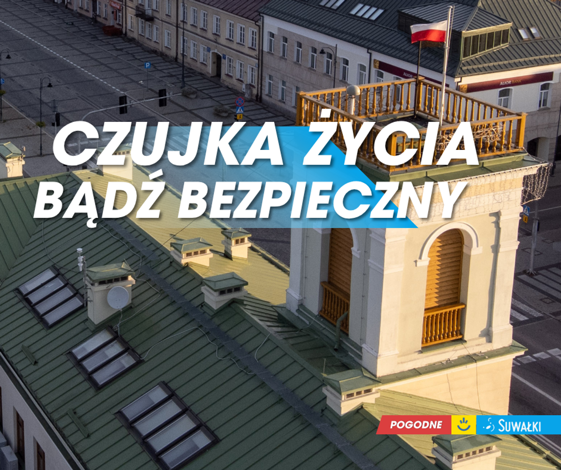 Darmowe czujki dla mieszkańców Suwałk. Rusza akcja „Czujka Życia – Bądź Bezpieczny” Darmowe czujki dla mieszkańców Suwałk. Rusza akcja „Czujka Życia – Bądź Bezpieczny”
