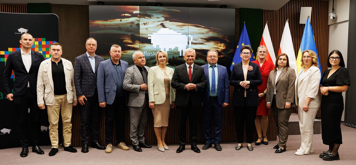 Delegacje z Wołynia i gminy Piątnica w urzędzie marszałkowskim