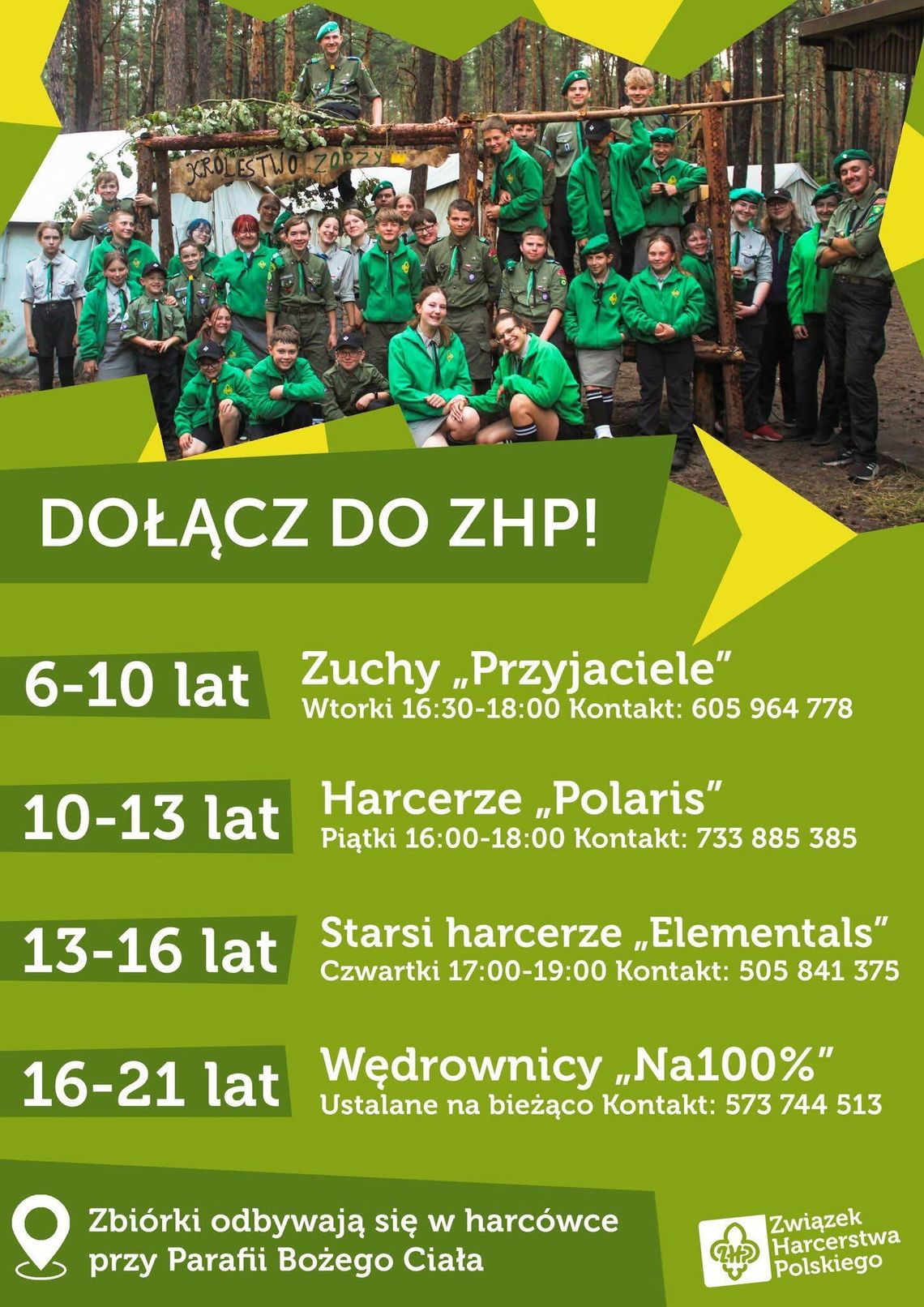 🌲 Dołącz do ZHP! Trwa nabór do 6 Suwalskiego Szczepu Harcerskiego „Zorza” 💚