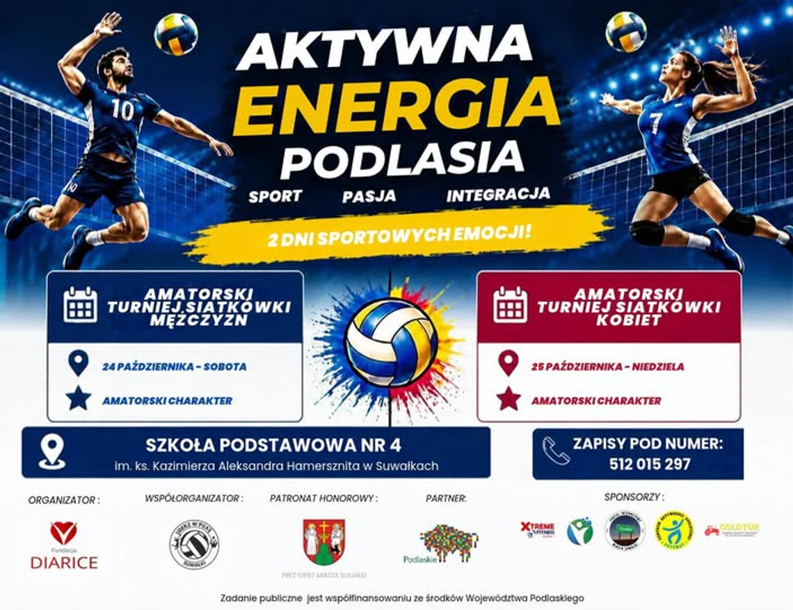 Dwa dni sportowych emocji w Suwałkach. Amatorski turniej siatkówki kobiet i mężczyzn Dwa dni sportowych emocji w Suwałkach. Amatorski turniej siatkówki kobiet i mężczyzn