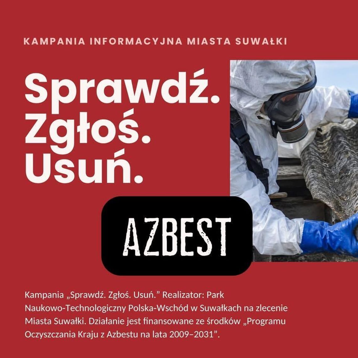 Dzień Bezpiecznego Dachu w Suwałkach. Dowiedz się, jak bezpiecznie pozbyć się azbestu Dzień Bezpiecznego Dachu w Suwałkach. Dowiedz się, jak bezpiecznie pozbyć się azbestu