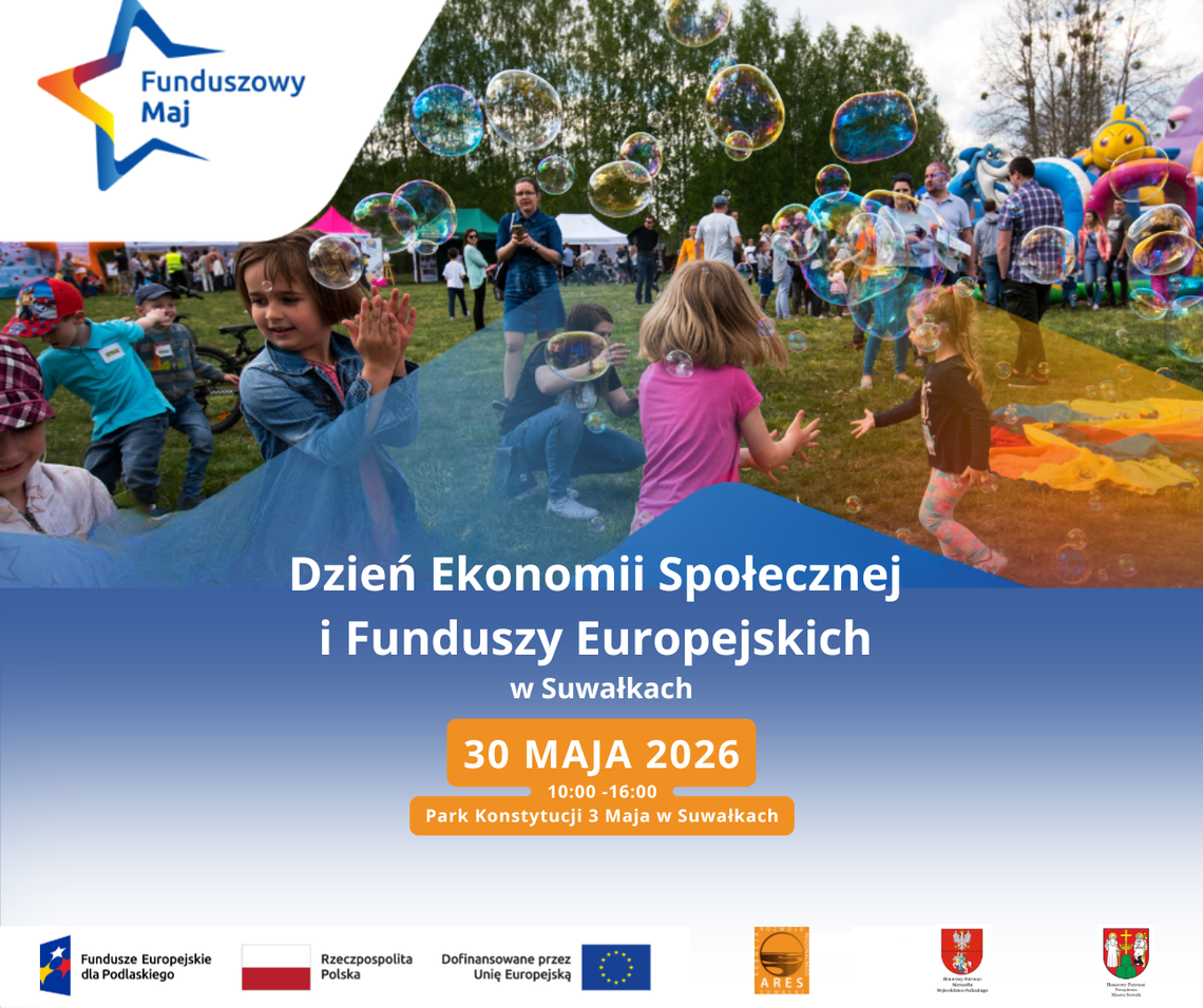 Dzień Ekonomii Społecznej i Funduszy Europejskich już 30 maja w Suwałkach
