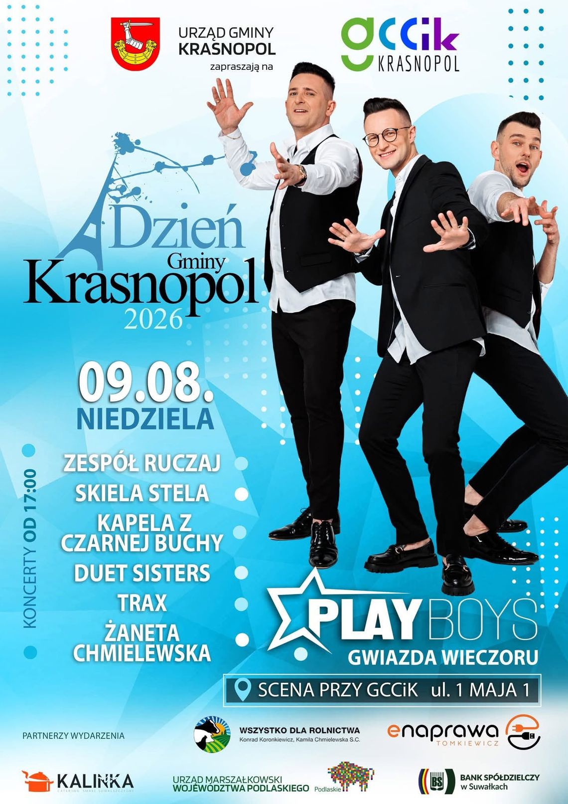 Dzień Krasnopola 2026 już 9 sierpnia. Muzyka, koncerty i wspólna zabawa dla mieszkańców 🎶🎉 Dzień Krasnopola 2026 już 9 sierpnia. Muzyka, koncerty i wspólna zabawa dla mieszkańców 🎶🎉