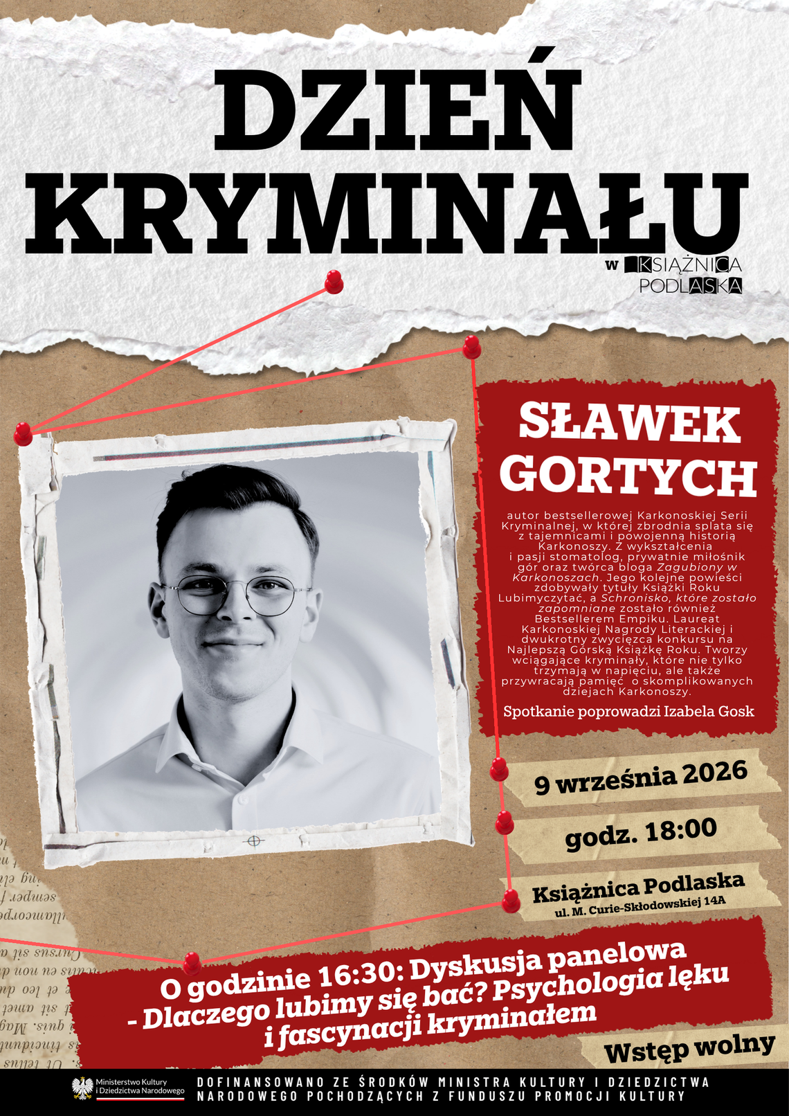 Dzień Kryminału w Książnicy Podlaskiej. Spotkania, rozmowy i tajemnice zbrodni