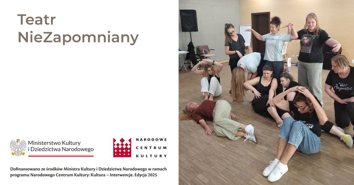 🎭 Finał projektu „Teatr NieZapomniany” już w sobotę! Emocje, pasja i improwizacja na scenie 💫