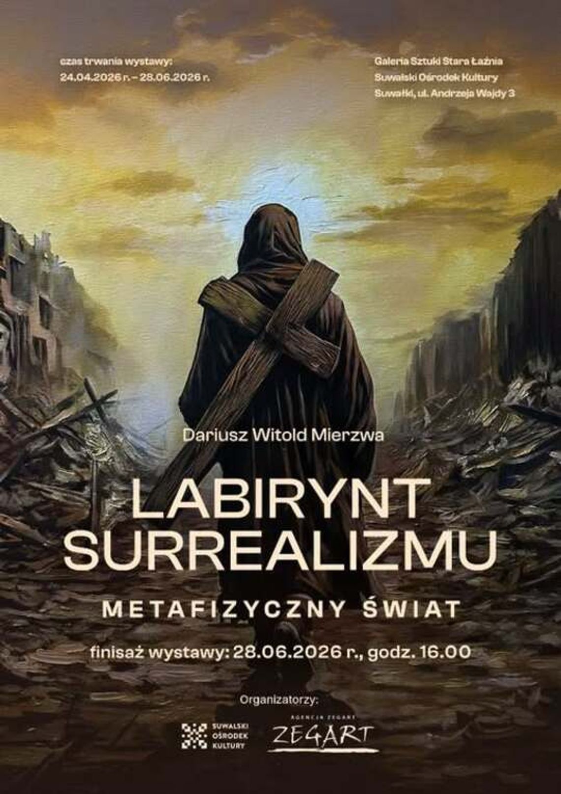 Finisaż wystawy Dariusza Witolda Mierzwy w Suwałkach. Ostatnia szansa na podróż przez „Labirynt surrealizmu”