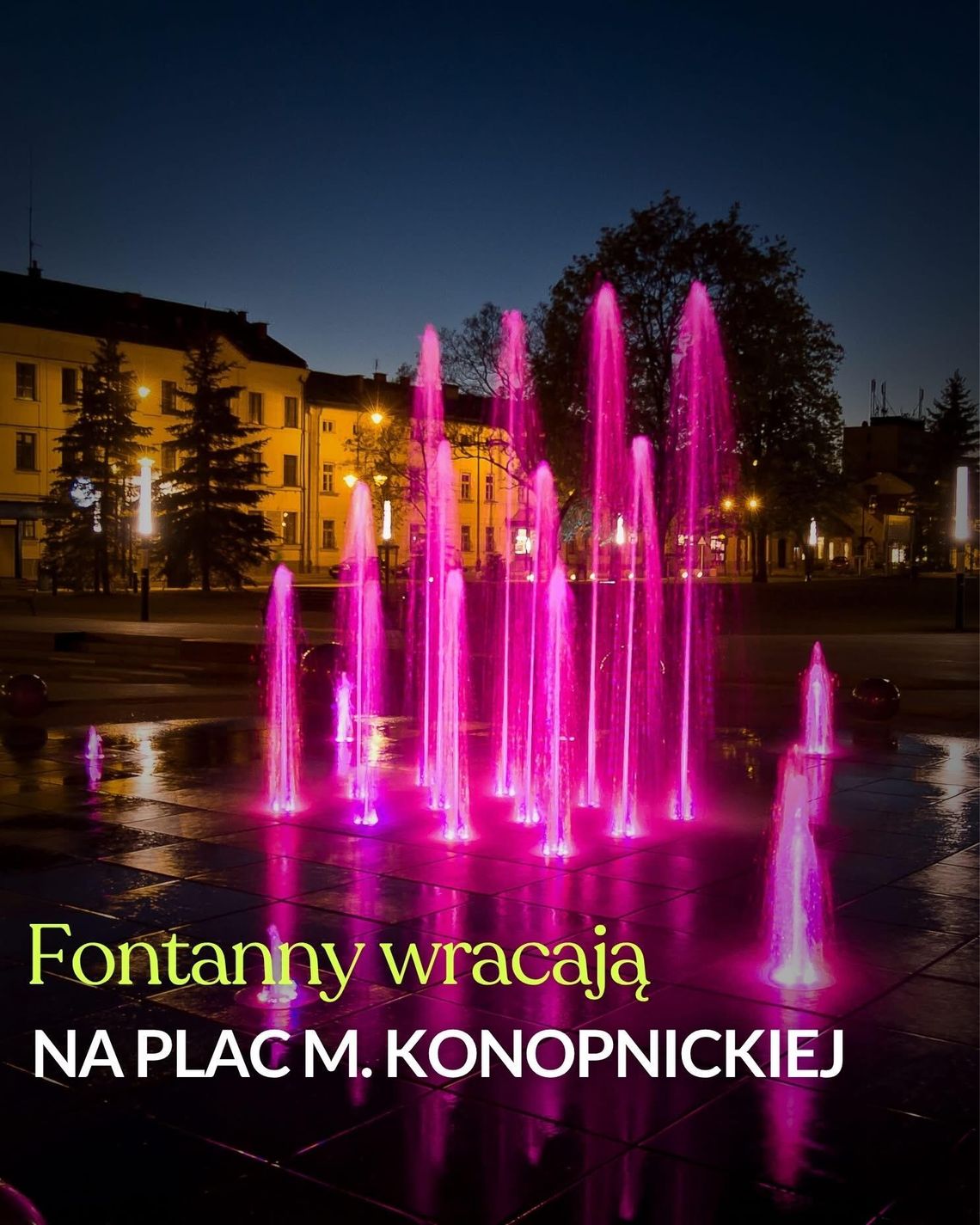💦 Fontanny na Placu Marii Konopnickiej znów ożyją