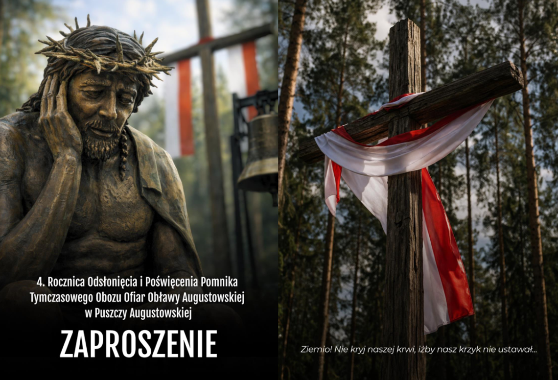 Giby i Puszcza Augustowska miejscem pamięci. Uroczystości 4. rocznicy odsłonięcia pomnika Ofiar Obławy Augustowskiej