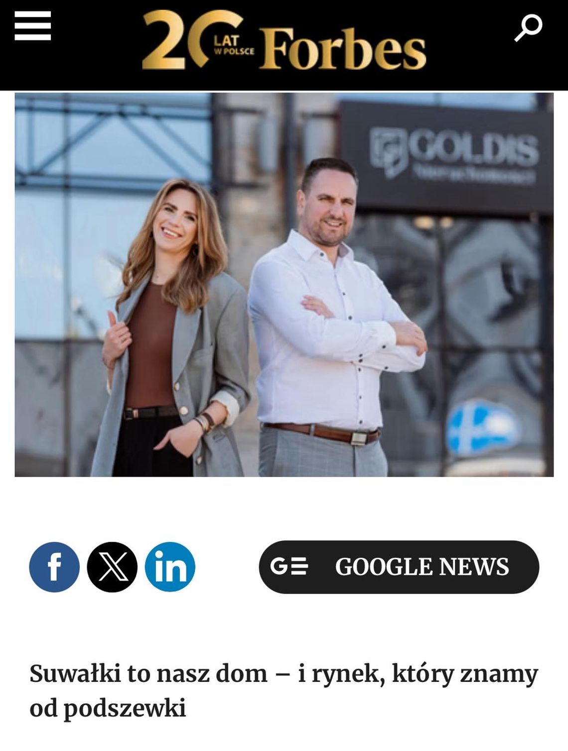 Goldis Nieruchomości w Forbes.pl!🏙️💼