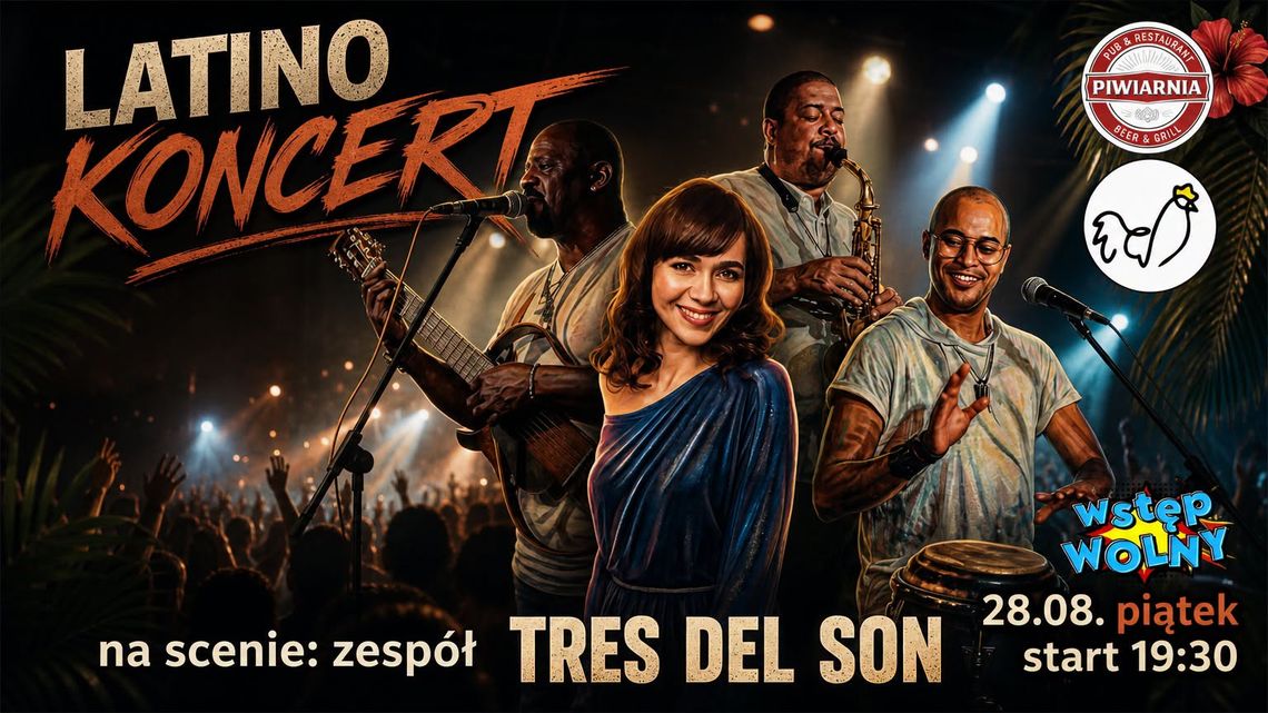 Gorące rytmy latino na Chłodnej! Przed suwalską publicznością koncert TRES DEL SON