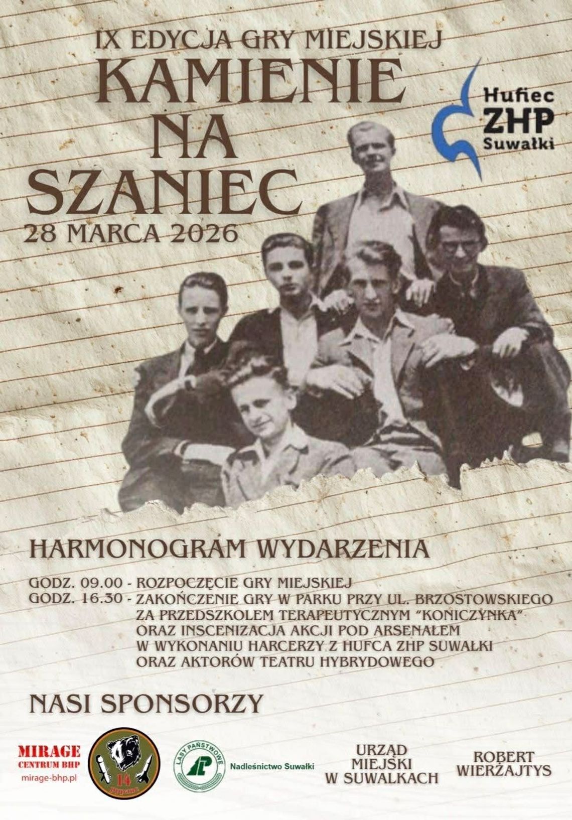 Gra miejska „Kamienie na szaniec” w Suwałkach – połączenie historii i przygody