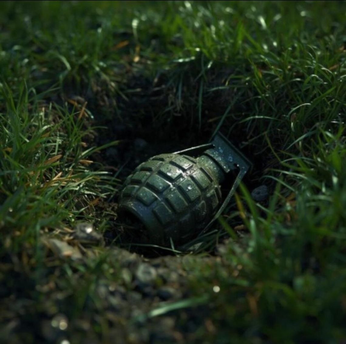 Granat ręczny w rowie w Suwałkach. Służby na miejscu.