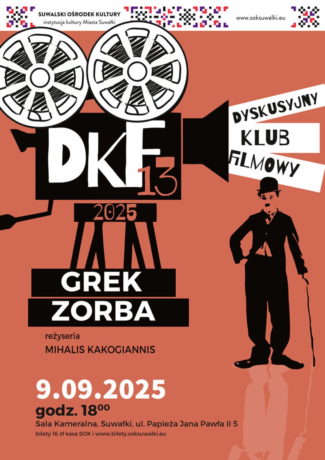 „Grek Zorba” na ekranie Dyskusyjnego Klubu Filmowego – zapraszamy na seans pełen pasji i greckiego temperamentu!