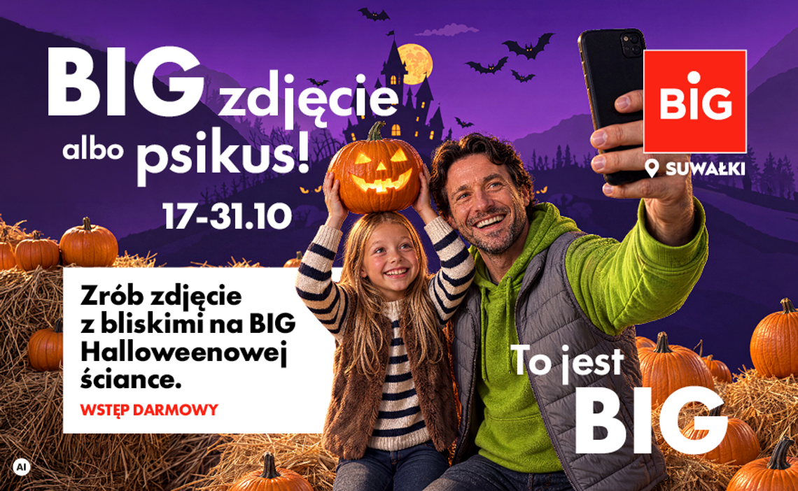 Halloweenowa atrakcja w BIG Suwałki. Zdjęcia zrobicie za darmo! Halloweenowa atrakcja w BIG Suwałki. Zdjęcia zrobicie za darmo!