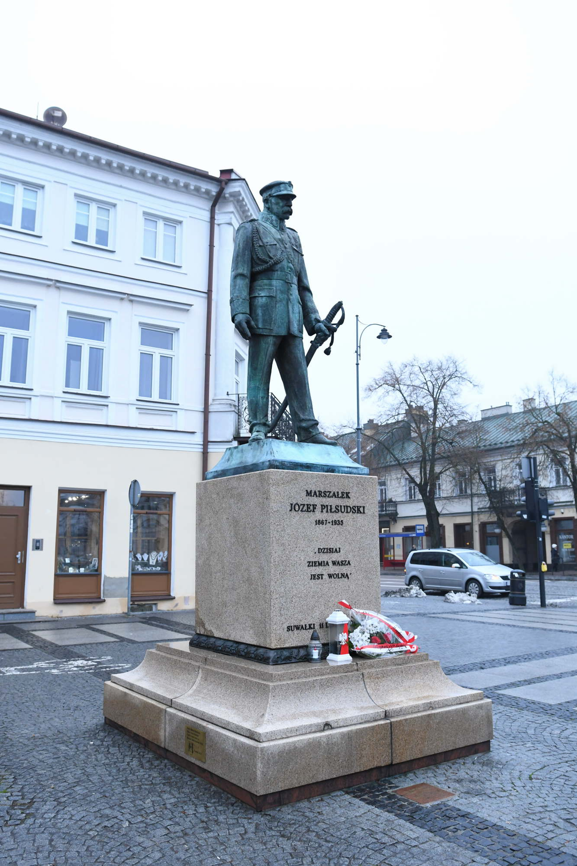 🇵🇱 Hołd dla Józefa Piłsudskiego w Suwałkach 🇵🇱 Hołd dla Józefa Piłsudskiego w Suwałkach