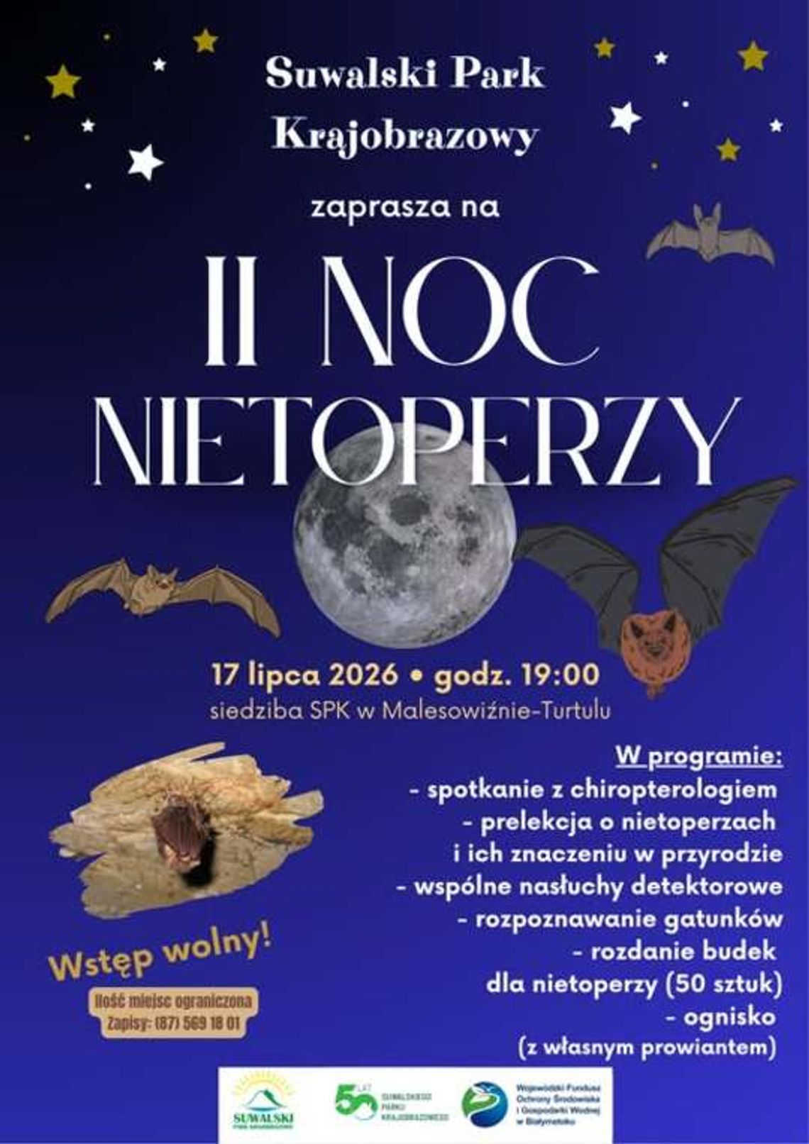 II Noc Nietoperzy – wyjątkowe spotkanie z tajemniczymi mieszkańcami nocnego nieba
