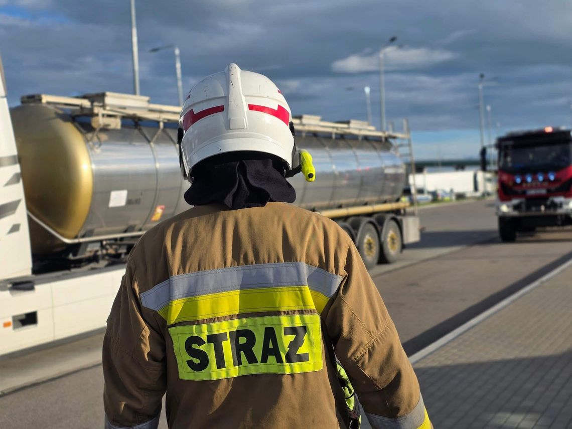 Interwencja OSP Szypliszki przy MOP Budzisko