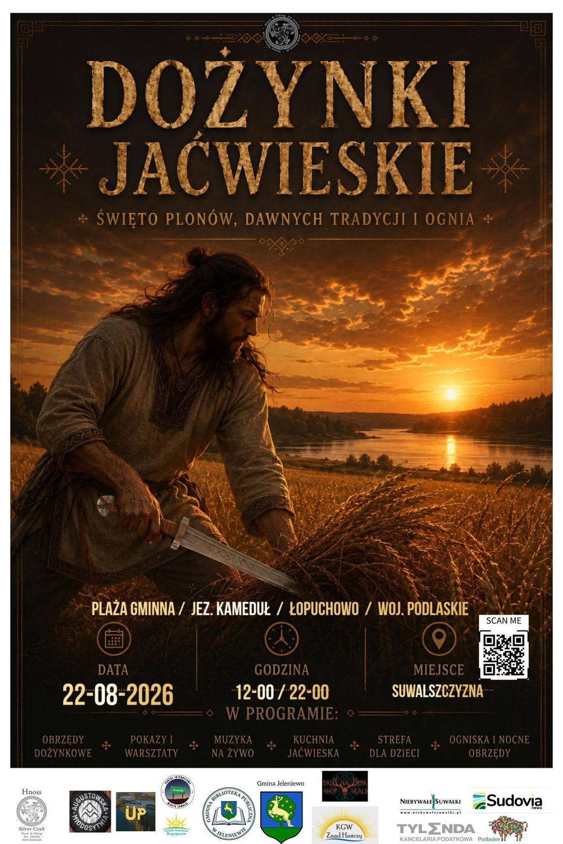 Jaćwieskie Dożynki nad jeziorem Kameduł. Będzie muzyka na żywo, pokazy wojów i nocne obrzędy Jaćwieskie Dożynki nad jeziorem Kameduł. Będzie muzyka na żywo, pokazy wojów i nocne obrzędy