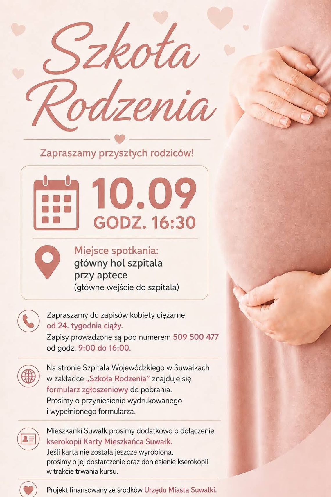 Jesienny kurs Szkoły Rodzenia w Suwałkach. Pierwsze zajęcia już 10 września