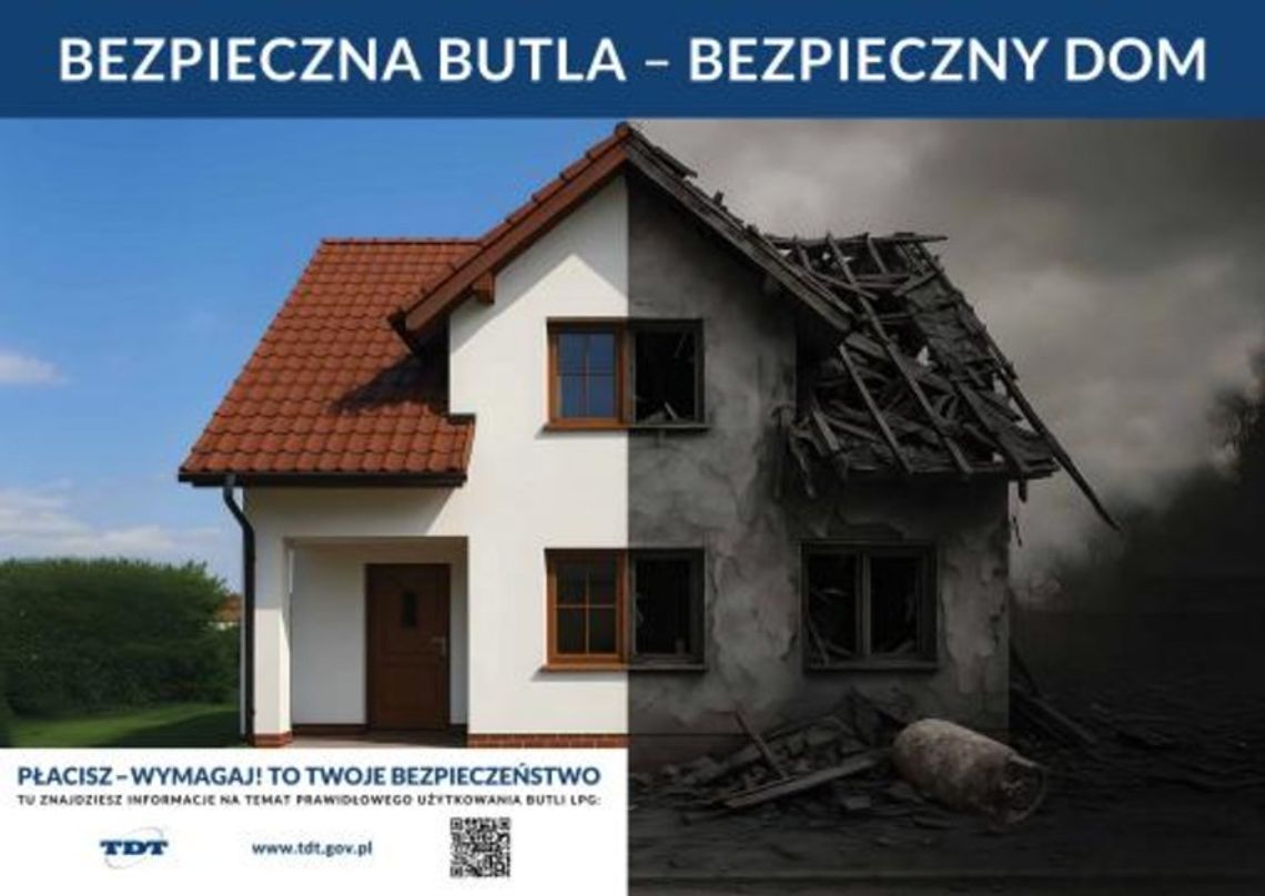 🛡️ Kampania „BEZPIECZNA BUTLA – BEZPIECZNY DOM” – jak uniknąć zagrożeń związanych z gazem LPG?