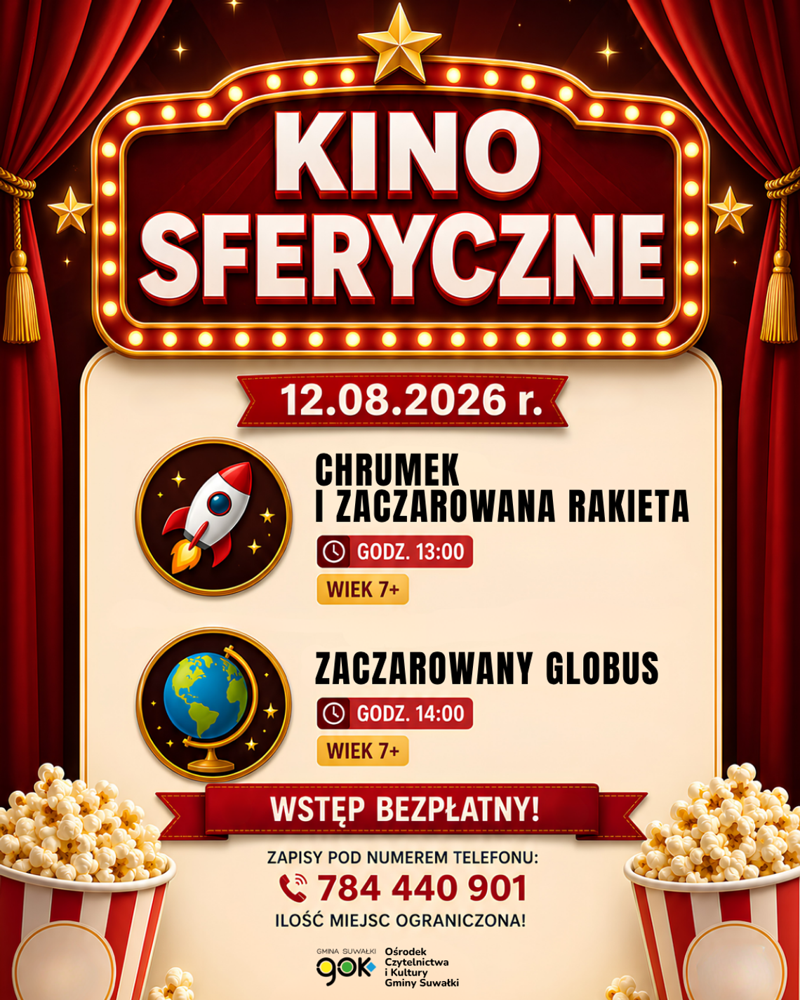 Kino Sferyczne zawita do Płociczna. Bezpłatne seanse dla dzieci i młodzieży