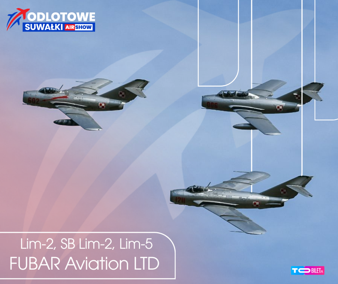 Kolejna gwiazda Odlotowych Suwałk AIR SHOW. Na niebie pojawią się legendarne Limy Kolejna gwiazda Odlotowych Suwałk AIR SHOW. Na niebie pojawią się legendarne Limy