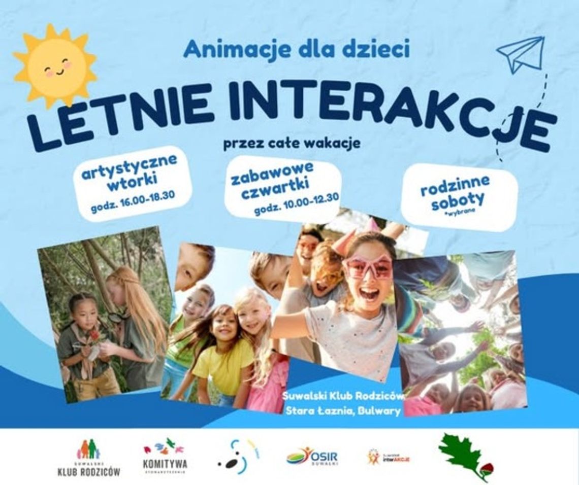 Kolorowe wakacje z Suwalskim Klubem Rodziców! 🎨🏃‍♂️🎈