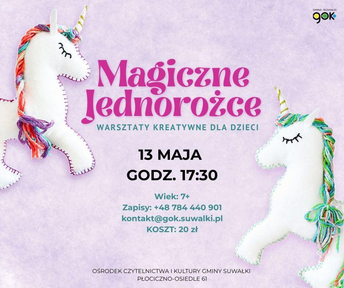 Kolorowe warsztaty dla dzieci w gminie Suwałki. Powstaną własnoręczne jednorożce