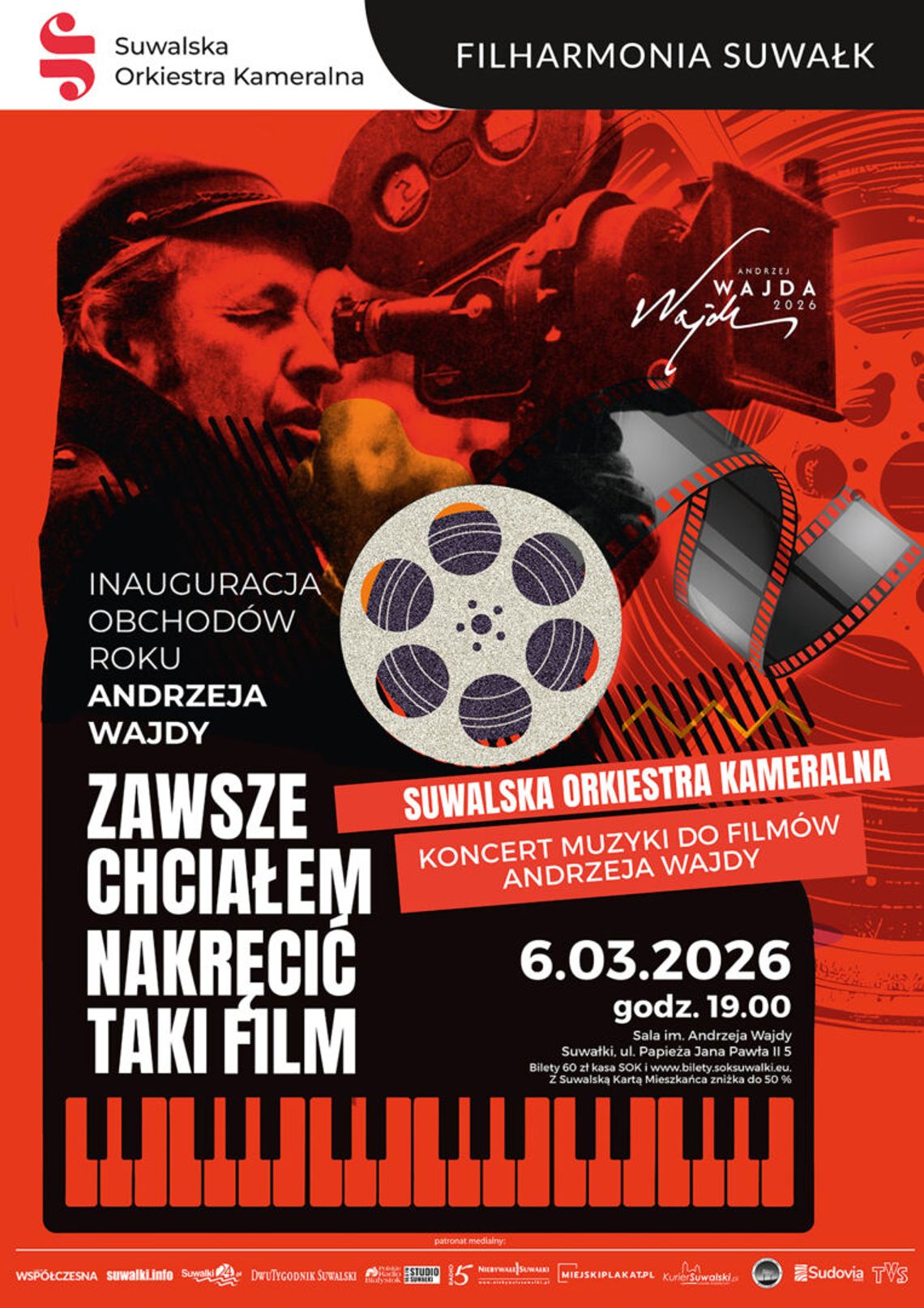 Koncert muzyki z filmów Andrzeja Wajdy w Suwałkach. Wyjątkowy gość na scenie 🎬🎻 Koncert muzyki z filmów Andrzeja Wajdy w Suwałkach. Wyjątkowy gość na scenie 🎬🎻