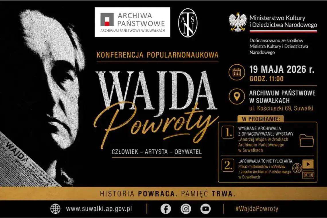 Konferencja „Andrzej Wajda – powroty” już dziś w Suwałkach Konferencja „Andrzej Wajda – powroty” już dziś w Suwałkach